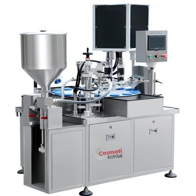 품질  Automatic Powder Feeding Factory Direct Selling Liquid Lotion Cream Filling And Capping Machine For Cosmetic 공장