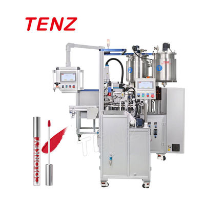 품질  Beverage Equipment TENZ TM-12-1F Full Lip Gloss Cosmetic Automatic Mascara Filling Capping Machine 공장